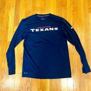 Nike Men’s Dri Fit Houston Texans Navy Blue Size Medium